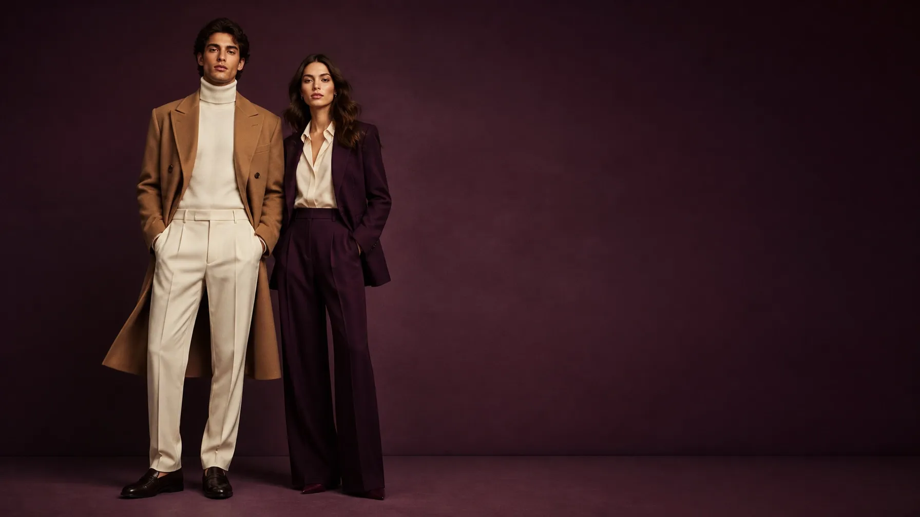 LUXORA models in modern tailored fashion